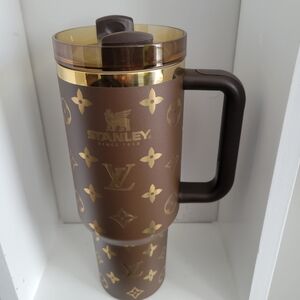Stanley Brown and Gold Travel Mug